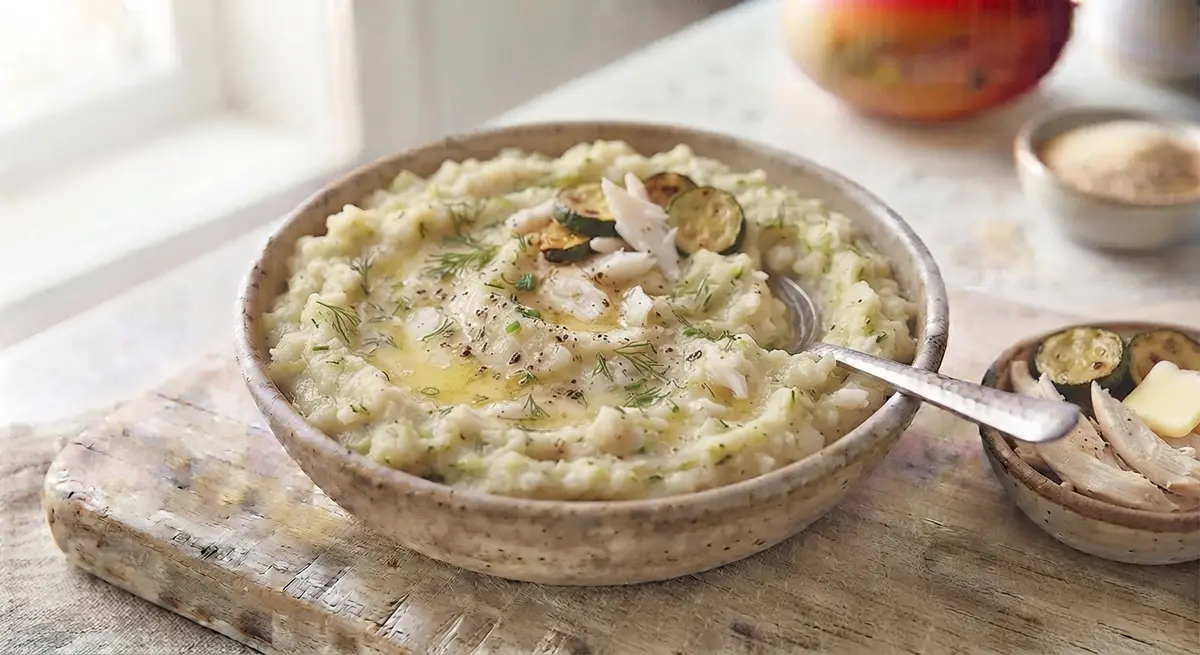 Mashed Fish and Zucchini